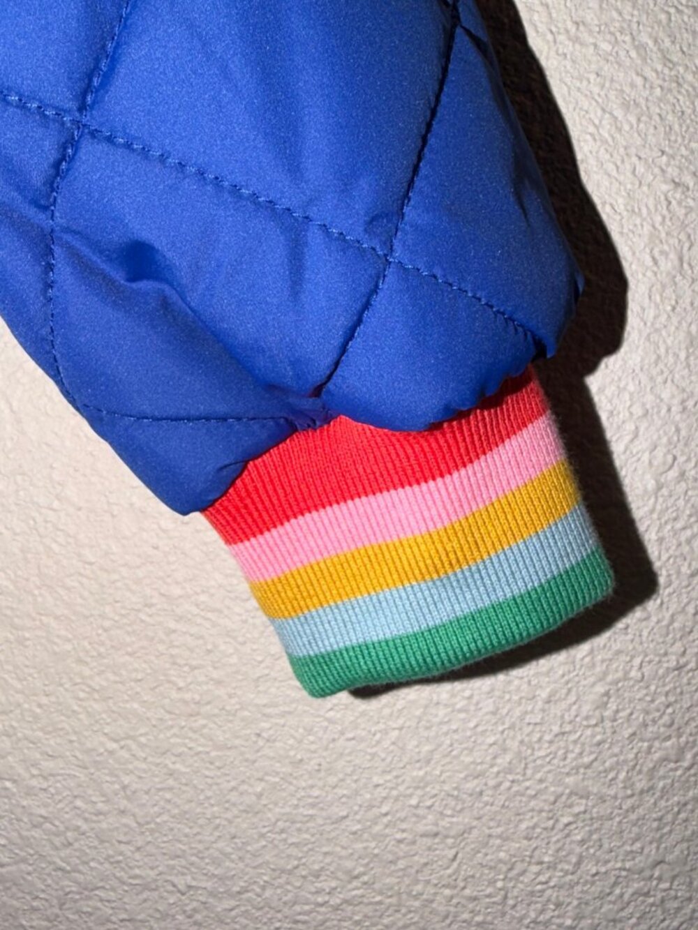 Mini Boden Kids Quilted Jacket Mazarine Blue Size 3-4Y - Picture 4 of 6